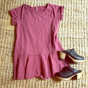 Free People Peplum Sweatshirt Dress